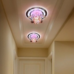 Circular Crystal Idea Ceiling Lamp Tube Light To Absorb Dome Lamp Light