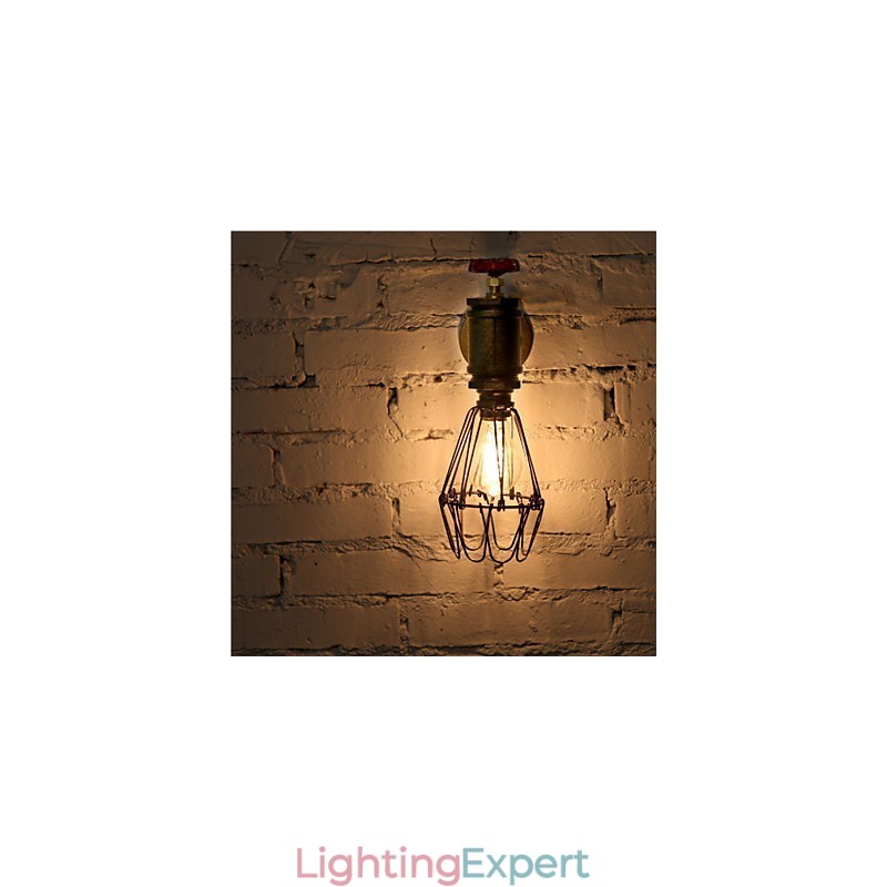 Vintage Industrial Water Pipe Wall Lamps Loft Edison Light for Bar Restaurant Wall Fixtures Lighting