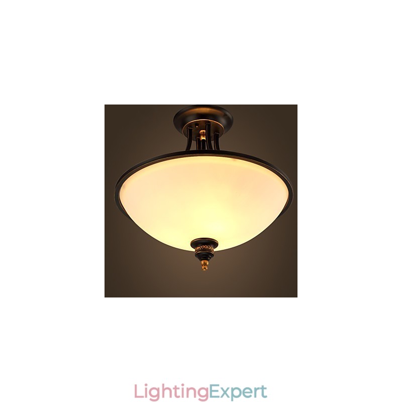 Simple Pastoral Ceiling Lamps Bronze Phnom Penh American Country European Ceiling Lamps Lamp