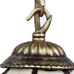 European Contracted Rural Creative Wrought Iron Wall Lamp Glass Lights