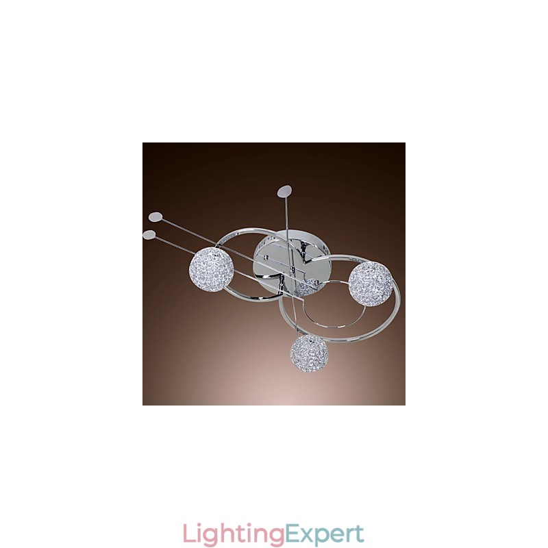 Modern Contemporary Electroplated Flush Mount