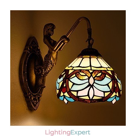 European Contracted Rural Creative Wrought Iron Wall Lamp Glass Lights European Contracted Rural Creative Wrought Iron Wall Lamp Glass Lights
