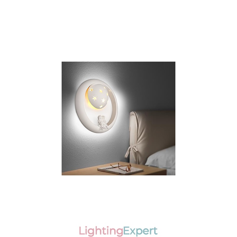 Sweet Pastoral Gypsum Fun Children Room Porch Wall Lamp Lights