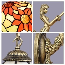 Christmas European Contracted Rural Creative Wrought Iron Wall Lamp Lights