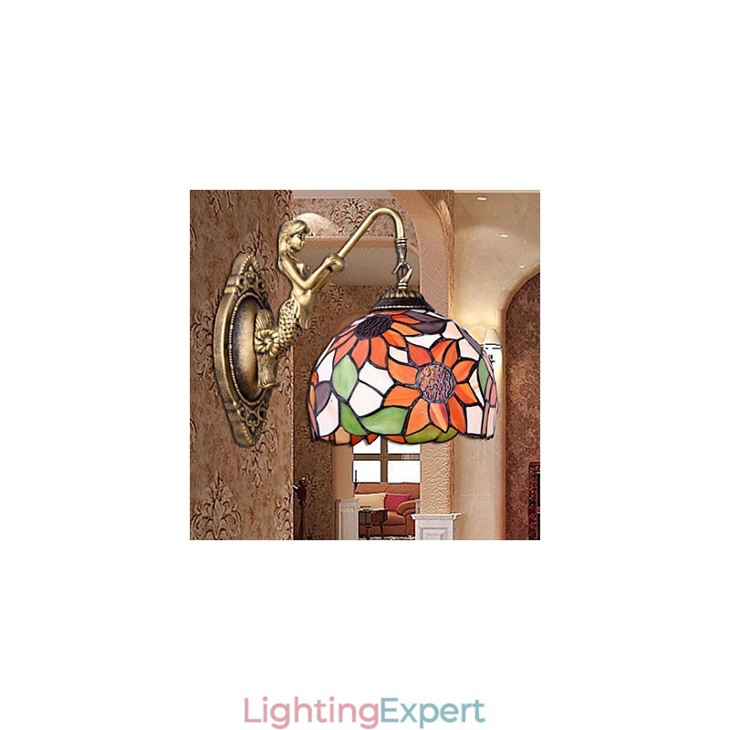 Christmas European Contracted Rural Creative Wrought Iron Wall Lamp Lights