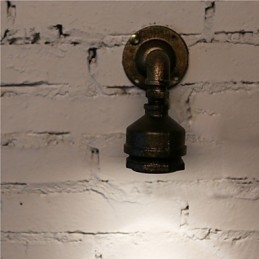 Loft Iron Water Pipe Lamp Wall Sconce Industrial Vintage Wall Light Fixtures For Home Indoor Lighting