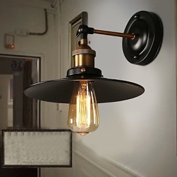 Creative Nordic Light Single Head Black Umbrella Wall Lamp Restoring Ancient Ways Light