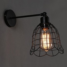 Single Head Industrial Wind Wall Lamp Contracted Europe Type Wall Lamp Wrought Iron Light