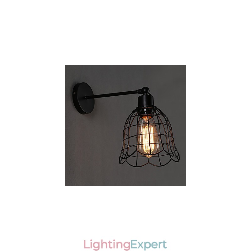 Single Head Industrial Wind Wall Lamp Contracted Europe Type Wall Lamp Wrought Iron Light