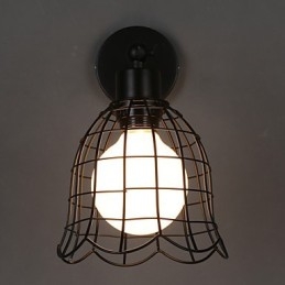 Single Head Industrial Wind Wall Lamp Contracted Europe Type Wall Lamp Wrought Iron Light
