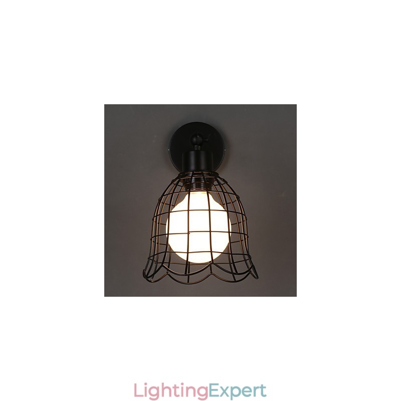 Single Head Industrial Wind Wall Lamp Contracted Europe Type Wall Lamp Wrought Iron Light