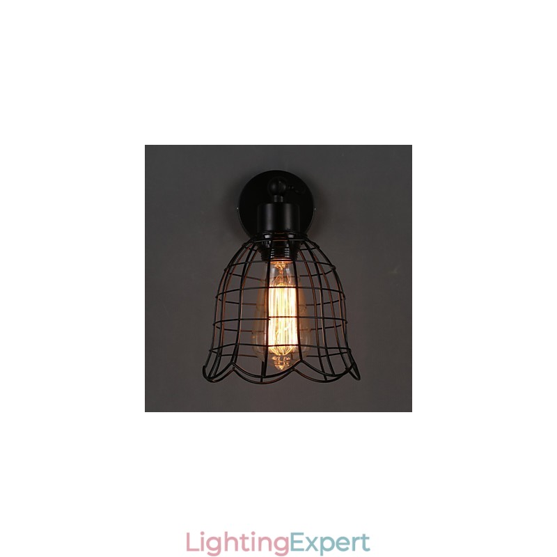 Single Head Industrial Wind Wall Lamp Contracted Europe Type Wall Lamp Wrought Iron Light