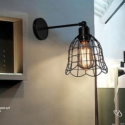 Single Head Industrial Wind Wall Lamp Contracted Europe Type Wall Lamp Wrought Iron Light