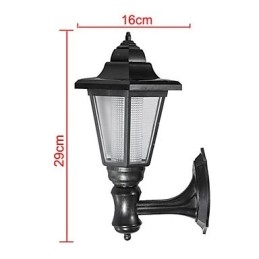 Solar Powered Outdoor Garden Path Yard Security Wall Light Landscape Lamp