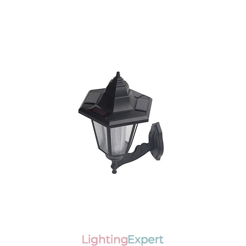 Solar Powered Outdoor Garden Path Yard Security Wall Light Landscape Lamp