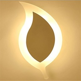 Creative Simple Fashion ModernAcrylic Contracted Wall Lamp Alloy Small Leaves Light