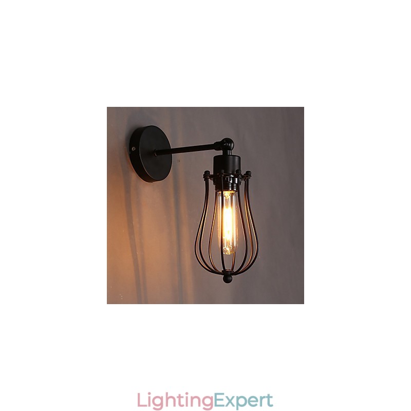 Creative Personality Decorative Wrought Iron Retro Grapefruit Wall Lamp