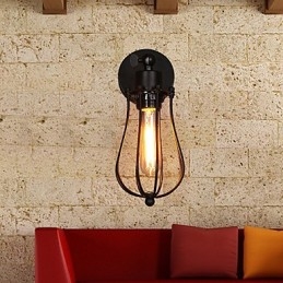 Creative Personality Decorative Wrought Iron Retro Grapefruit Wall Lamp