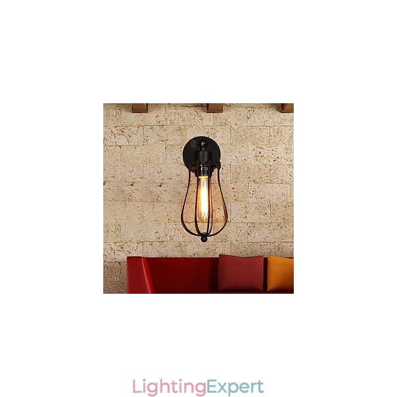 Creative Personality Decorative Wrought Iron Retro Grapefruit Wall Lamp