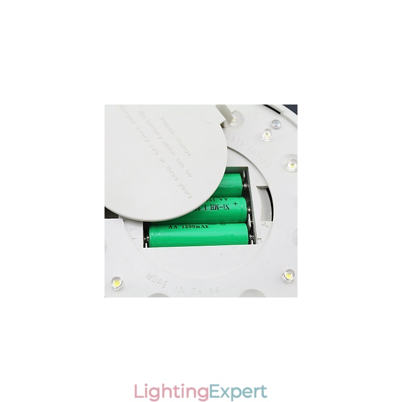 Outdoor Solar Power White Villa Wall Mount Garden Courtyard Door Path Light Lamp