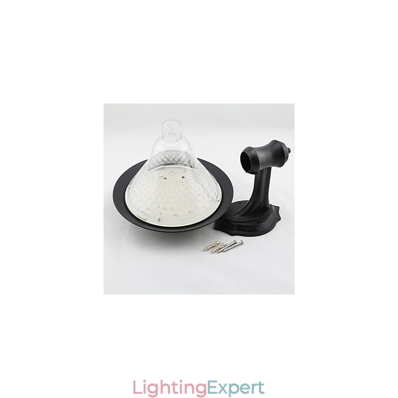 Outdoor Solar Power White Villa Wall Mount Garden Courtyard Door Path Light Lamp