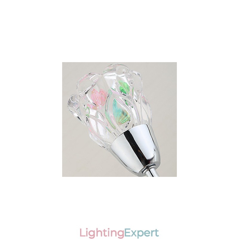 Creative Flowers Contemporary And Contracted Creative Crystal Wall Lamp Lights
