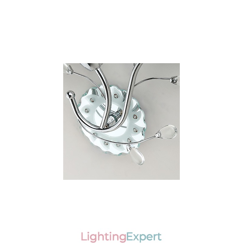 Creative Flowers Contemporary And Contracted Creative Crystal Wall Lamp Lights