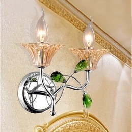 European Style Creative Contemporary And Contracted Crystal Wall Lamp Lights