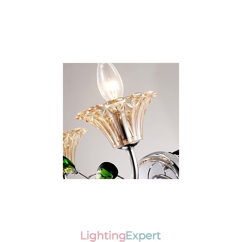 European Style Creative Contemporary And Contracted Crystal Wall Lamp Lights