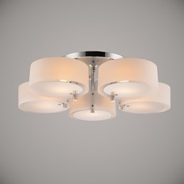 Flush Mount Modern Contemporary 5 Lights Ceiling Light Metal