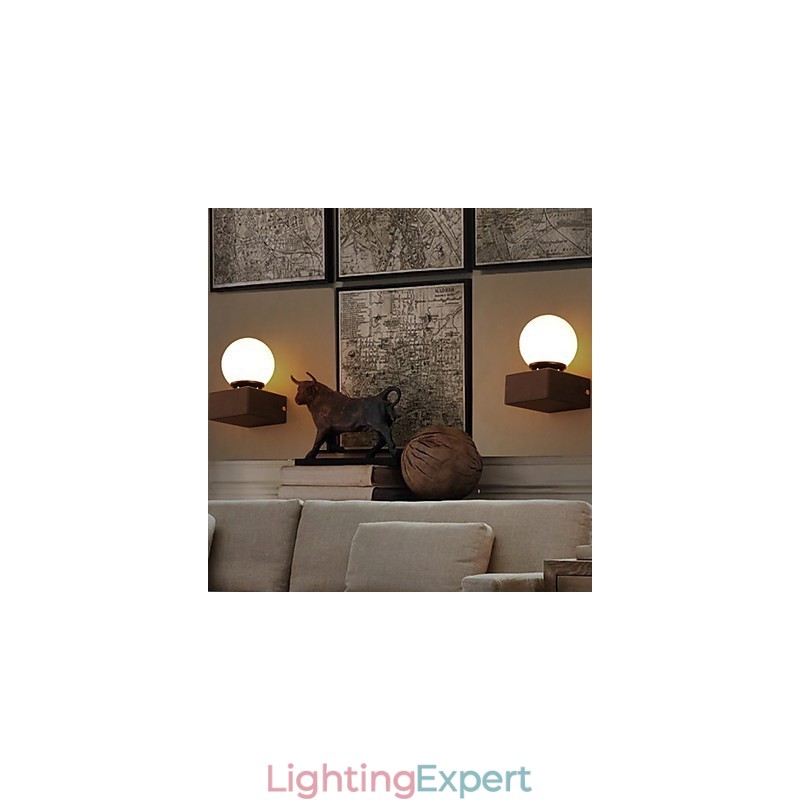 Ball Loft Creative Wall Lamp Wrought Iron Wall Lamp Restoring Ancient Ways Lights