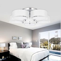 Flush Mount Modern Contemporary 5 Lights Ceiling Light Metal