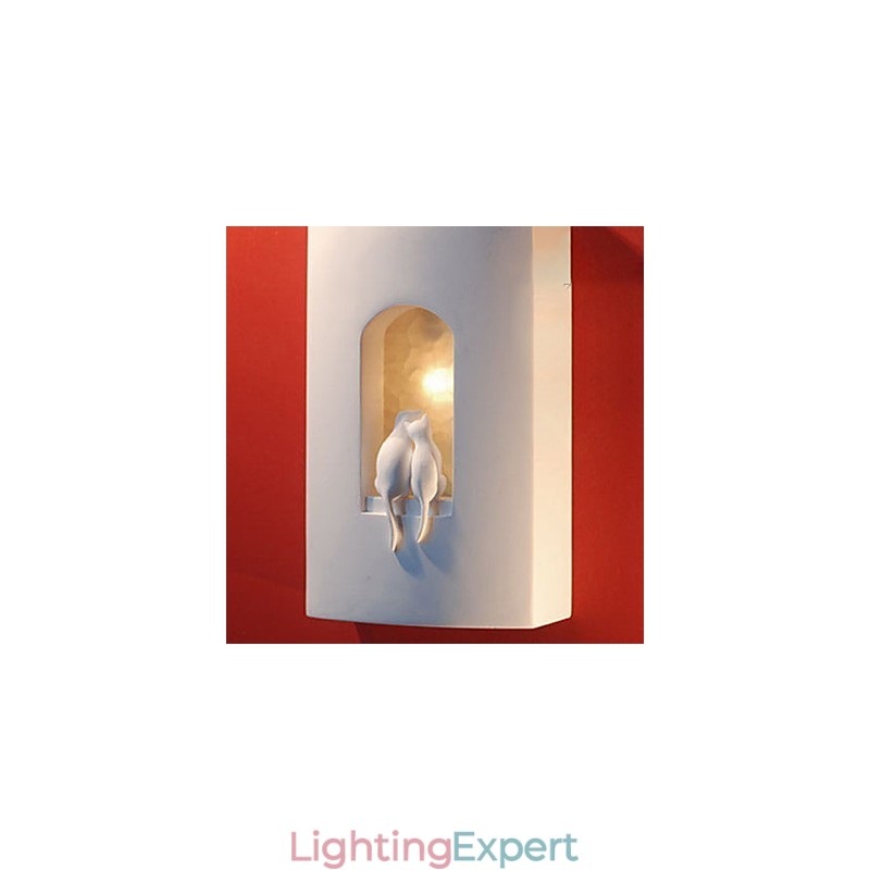 Fashion Warm Children Room Hanging Light Creative Kitty Plaster Wall Lamp Lights