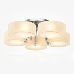 Flush Mount Modern Contemporary 5 Lights Ceiling Light Metal