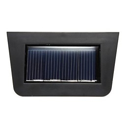 Warm Yellow Solar Powered Wall Mount 2 Lantern Light Deck Lamp