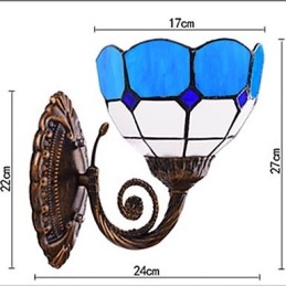 Europe Type Restoring Ancient Ways Wall Lamp Creative Mediterranean Glass Lights
