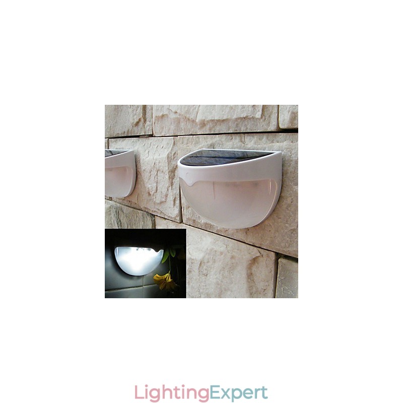 Solar Powered Lamp Outdoor Garden Light Automatic Sensor Activated Solar Light (White)
