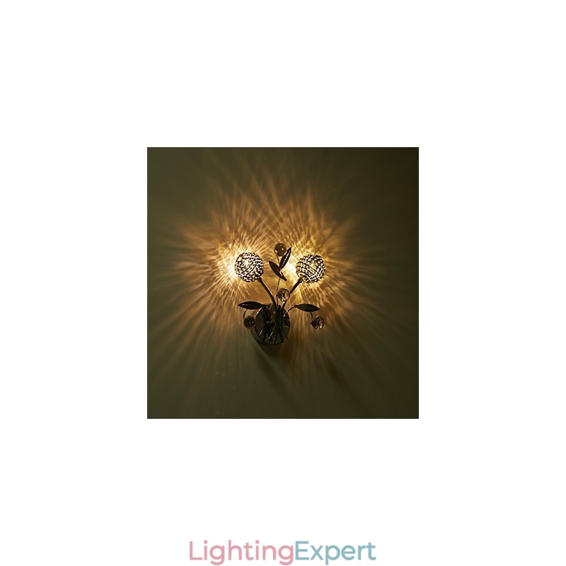 Wall Sconces Crystal Mini Style Modern Contemporary Metal