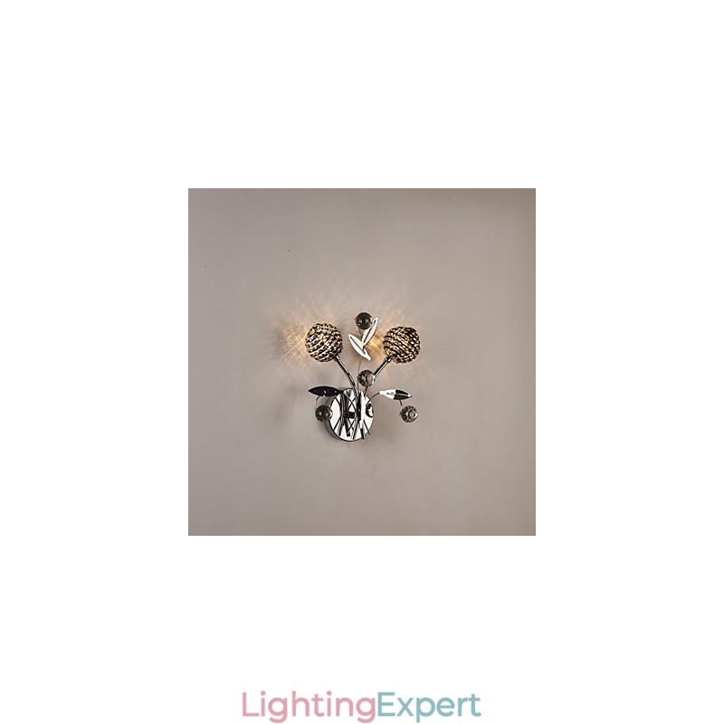 Wall Sconces Crystal Mini Style Modern Contemporary Metal