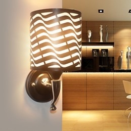 Wrought Iron Sheepskin Modern Wall Lamp Lights