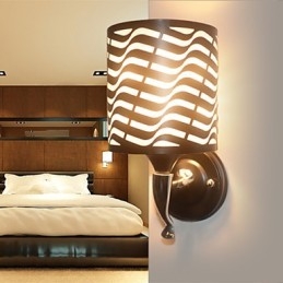 Wrought Iron Sheepskin Modern Wall Lamp Lights