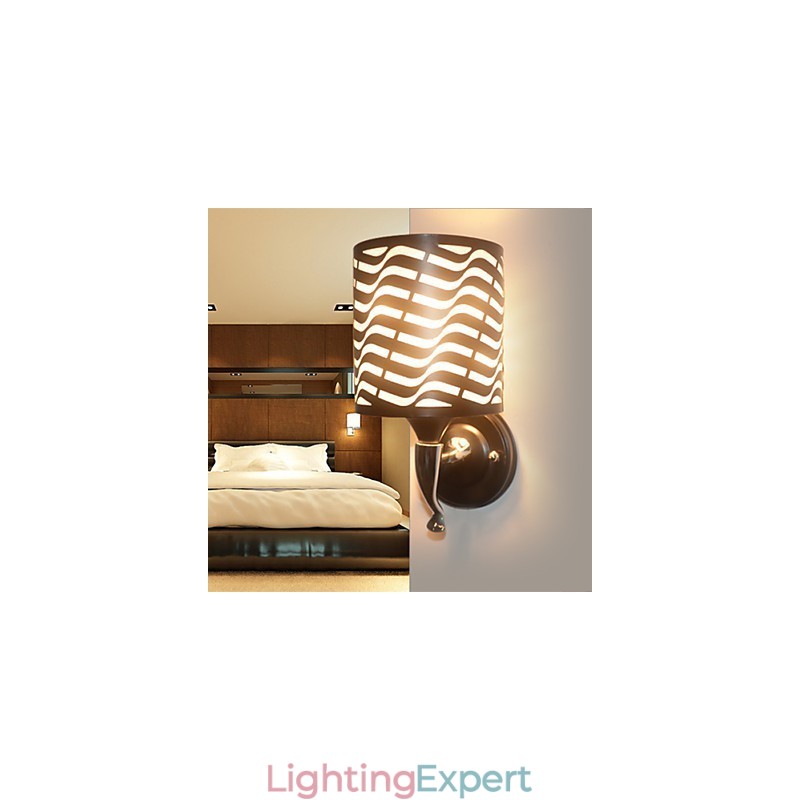 Wrought Iron Sheepskin Modern Wall Lamp Lights