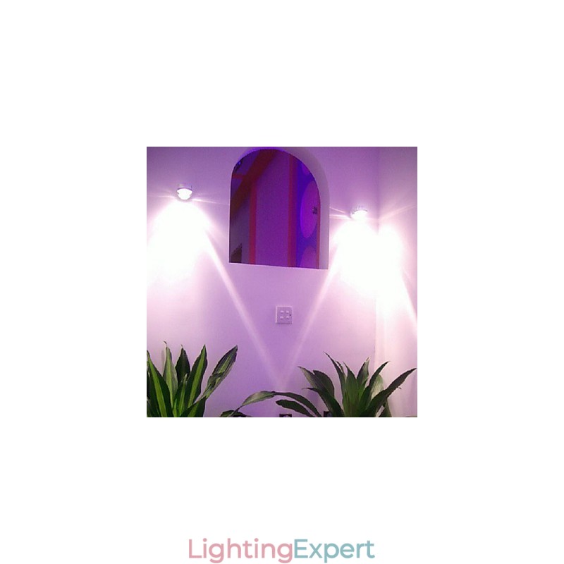 Modern Wall Light with Scattering Light Sci fi Design