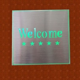 The Hotel Market Welcome Indicator Light Lamp Creative Bar Model Wall Sconces Metal