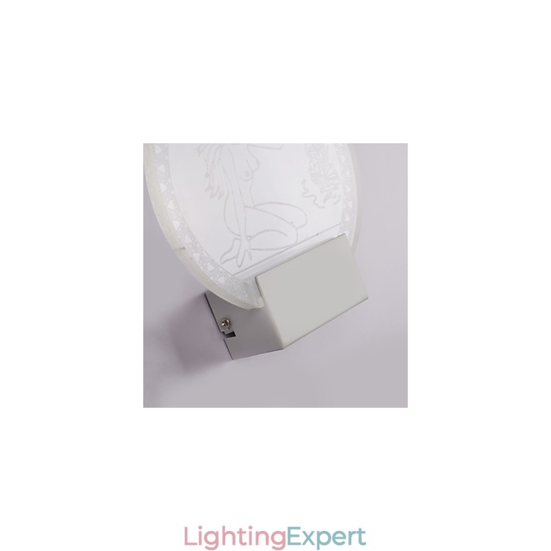 Acrylic Wall Lamp PVC Lamp Light Chip Modern Contemporary Metal 5W