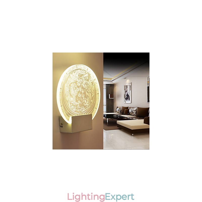 Wall Sconces PVC Lamp Light Modern Contemporary Metal