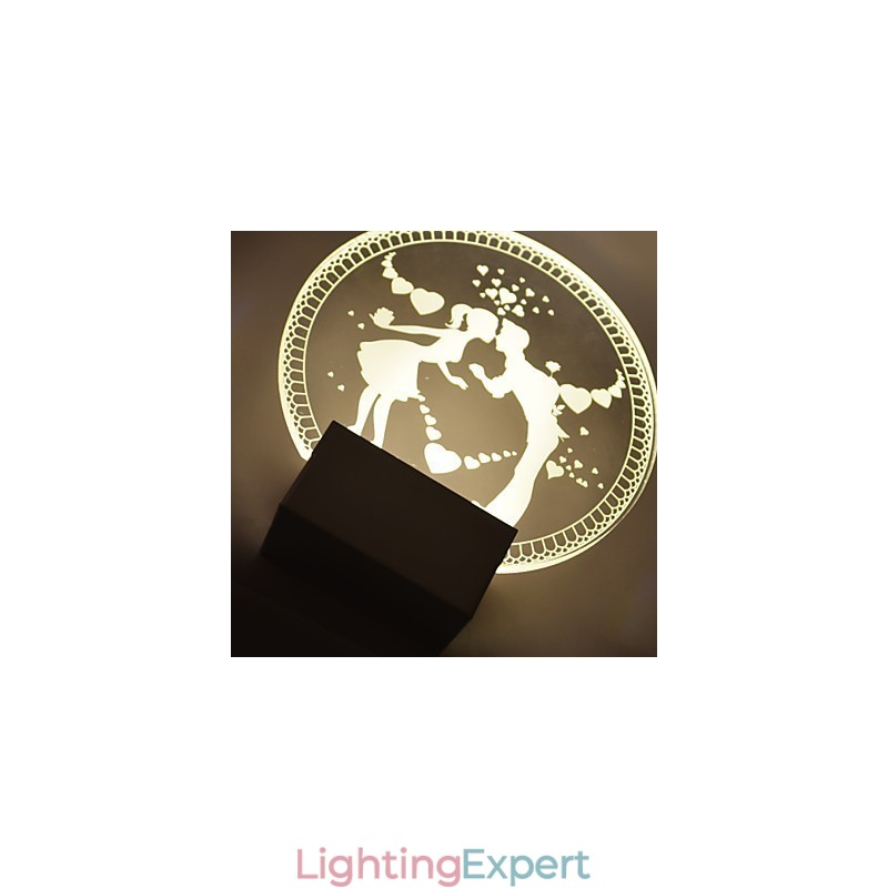 Acrylic Wall Lamp PVC Lamp Light Modern Contemporary Metal