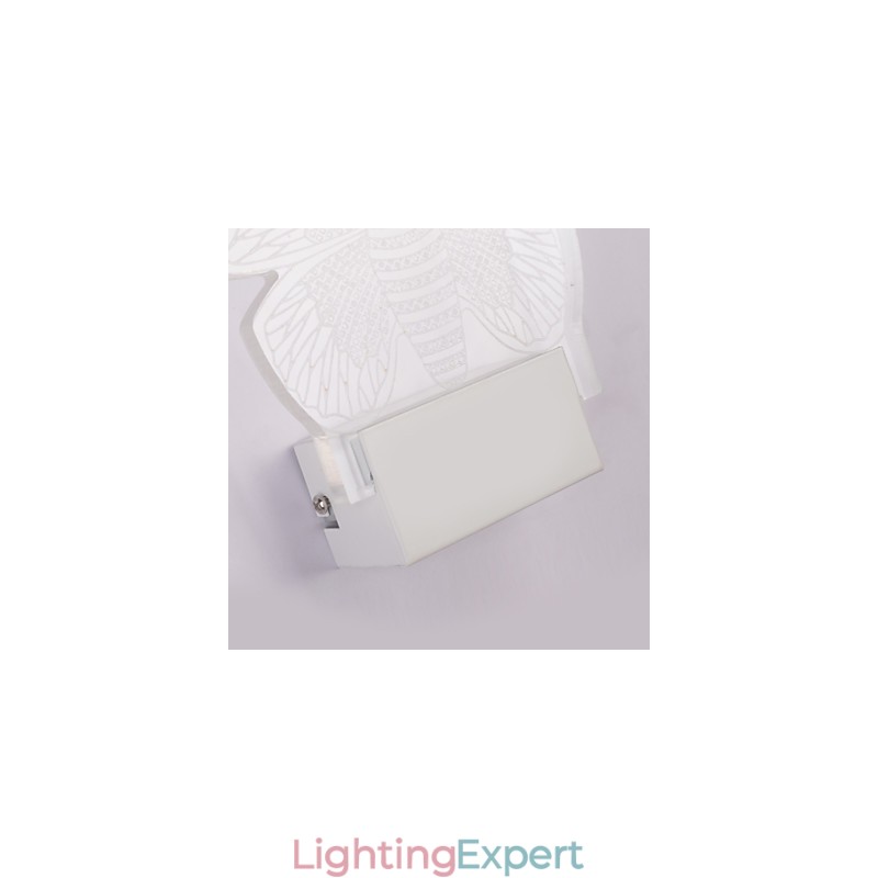Acrylic Wall Lamp PVC Lamp Light Modern Contemporary Metal