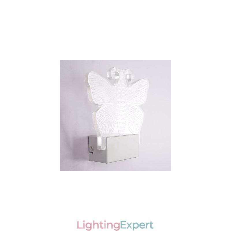 Acrylic Wall Lamp PVC Lamp Light Modern Contemporary Metal