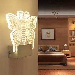 Acrylic Wall Lamp PVC Lamp Light Modern Contemporary Metal